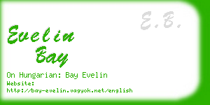 evelin bay business card